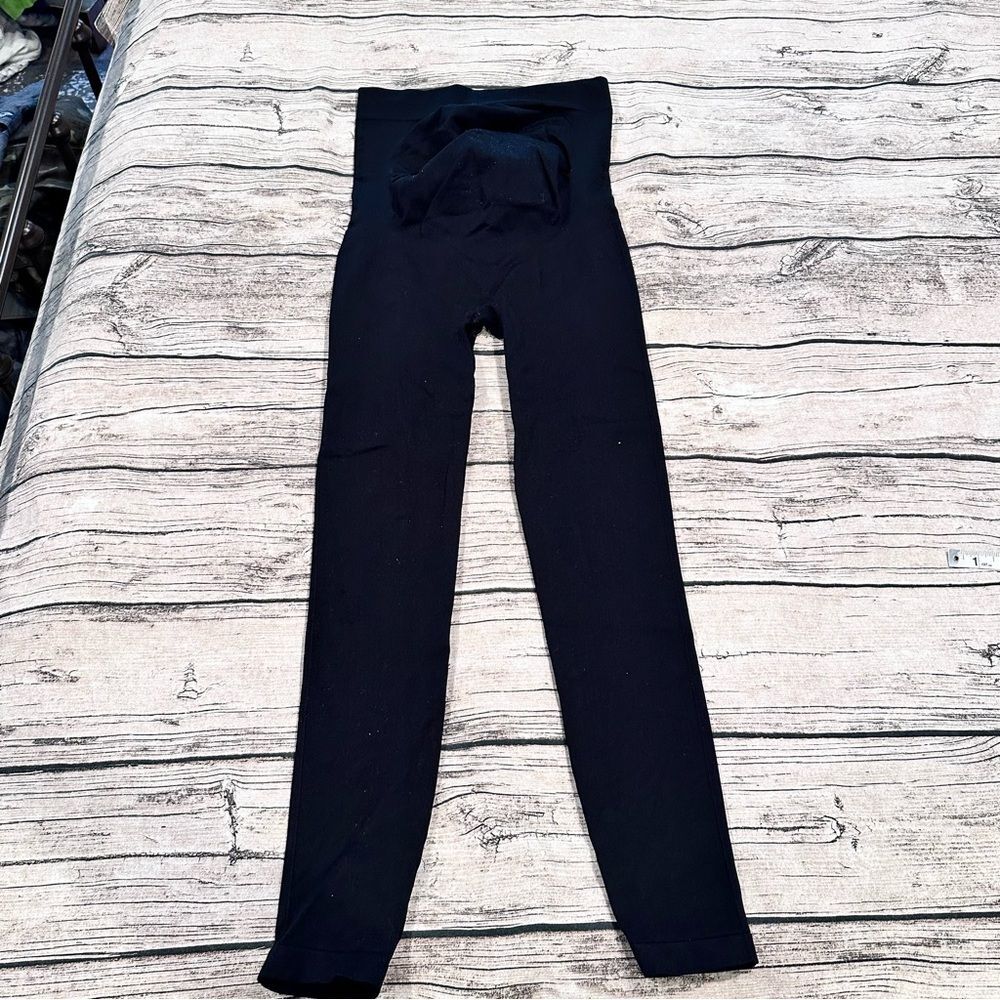 BLANQI Black High-Waisted Maternity Over The Bump Leggings in Black; S